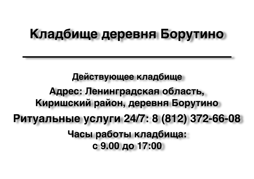 Кладбище деревня Борутино Кладбище деревня Борутино