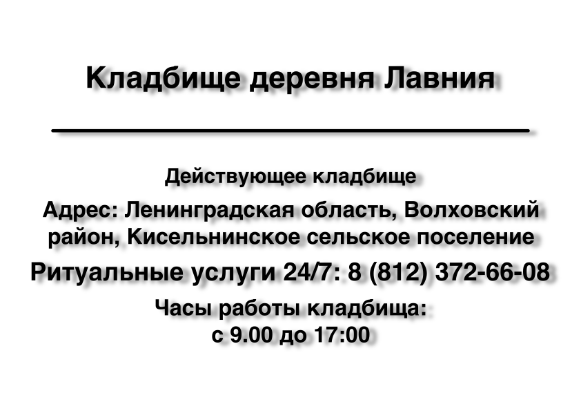 Кладбище деревня Лавния Кладбище деревня Лавния