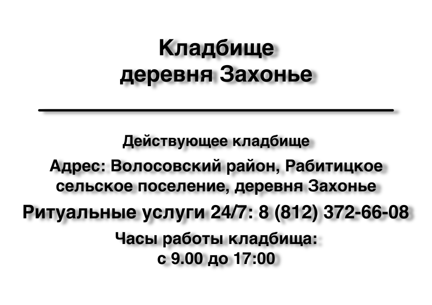 Кладбище деревня Захонье Кладбище деревня Захонье