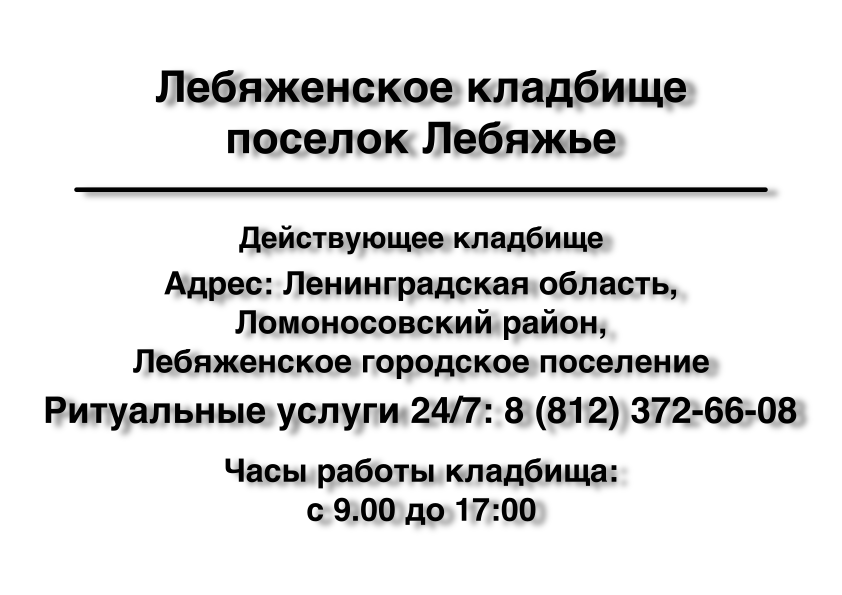 Лебяженское кладбище поселок Лебяжье Лебяженское кладбище поселок Лебяжье