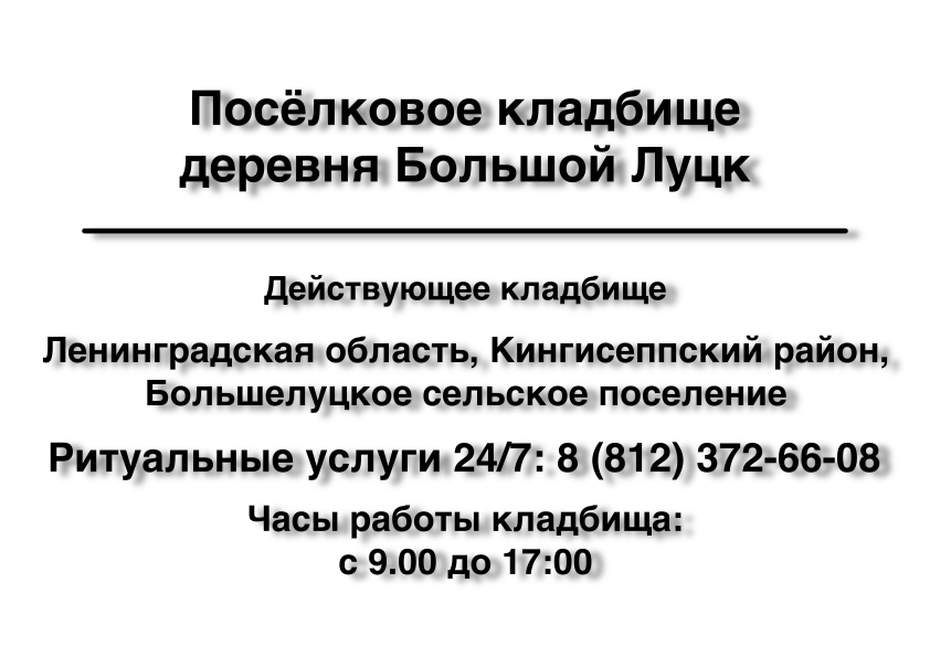 Посёлковое кладбище деревня Большой Луцк Посёлковое кладбище деревня Большой Луцк