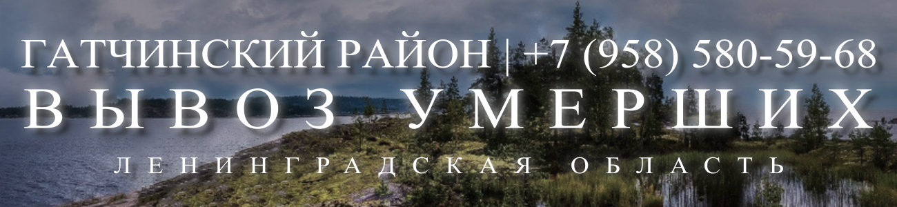 Вызвать перевозку тела в морг в Гатчине в Гатчинском районе круголосуточно